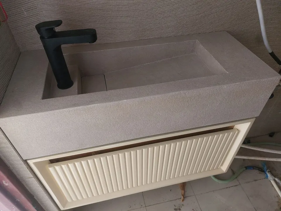 روشویی سنگی آرسا گریژ، عکس واقعی 3